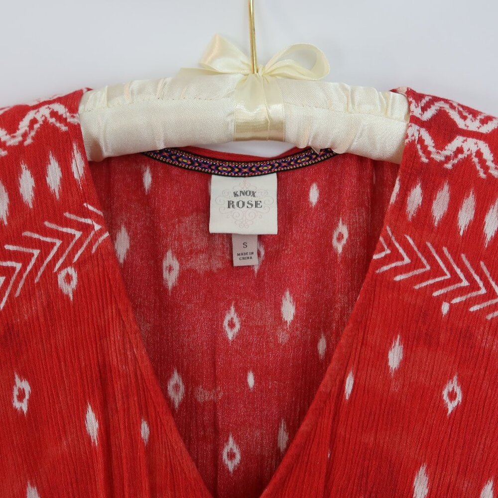 Knox Rose Midi Dress Sz S Coastal Boho Beach Western Cottagecore Prairie Batwing - Picture 10 of 12